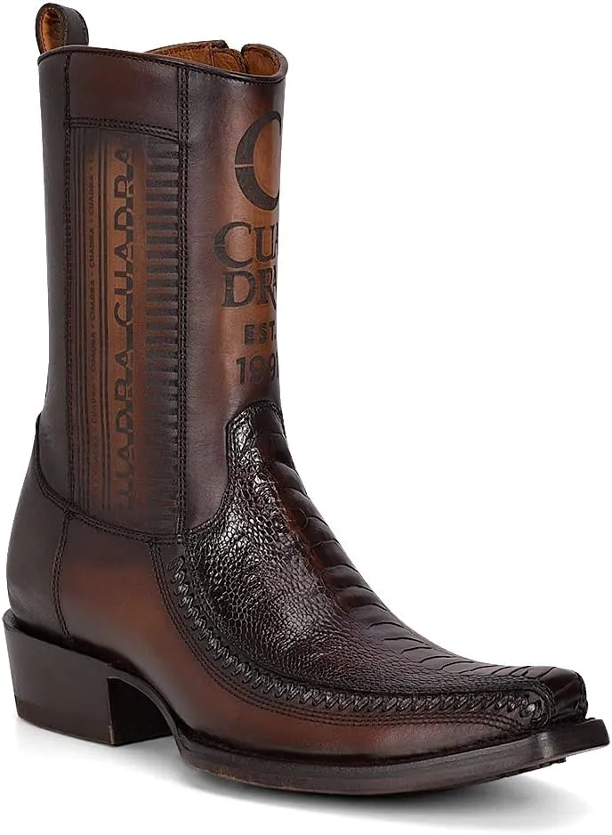 Cuadra Men's Cowboy boot in genuine ostrich leg leather 1J2KPT
