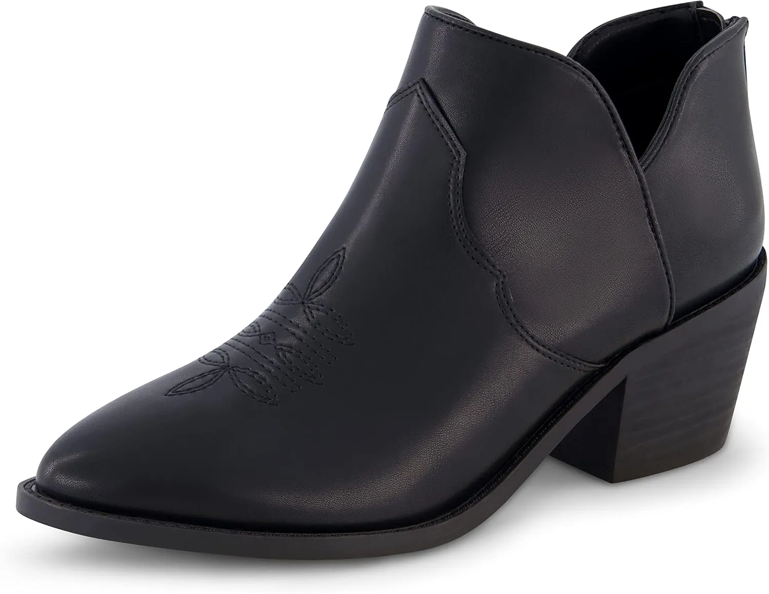 CUSHIONAIRE Women's Rodeo Western Ankle Boot  Memory Foam, Wide Widths Available