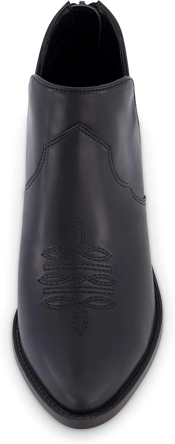 CUSHIONAIRE Women's Rodeo Western Ankle Boot  Memory Foam, Wide Widths Available