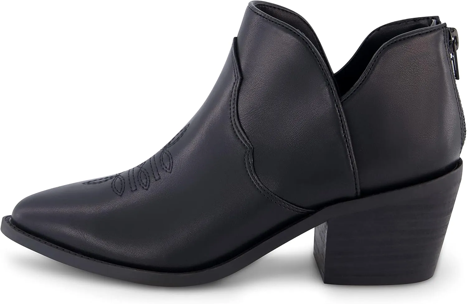 CUSHIONAIRE Women's Rodeo Western Ankle Boot  Memory Foam, Wide Widths Available