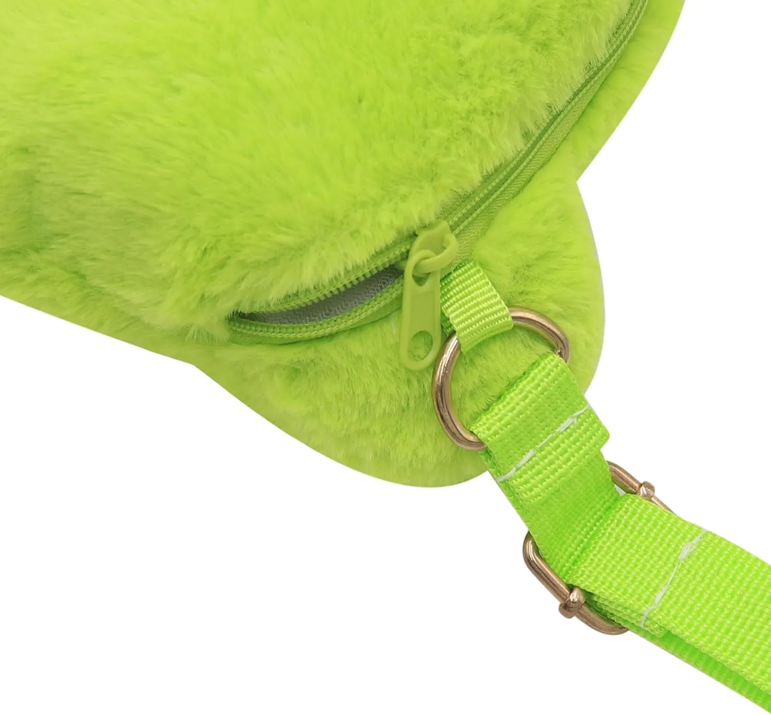 Cute Stuffed Animal Purse for Girls - 3D Bear & Panda Head Crossbody Bag - Fluffy Pig & Frog Plush Animal Bag