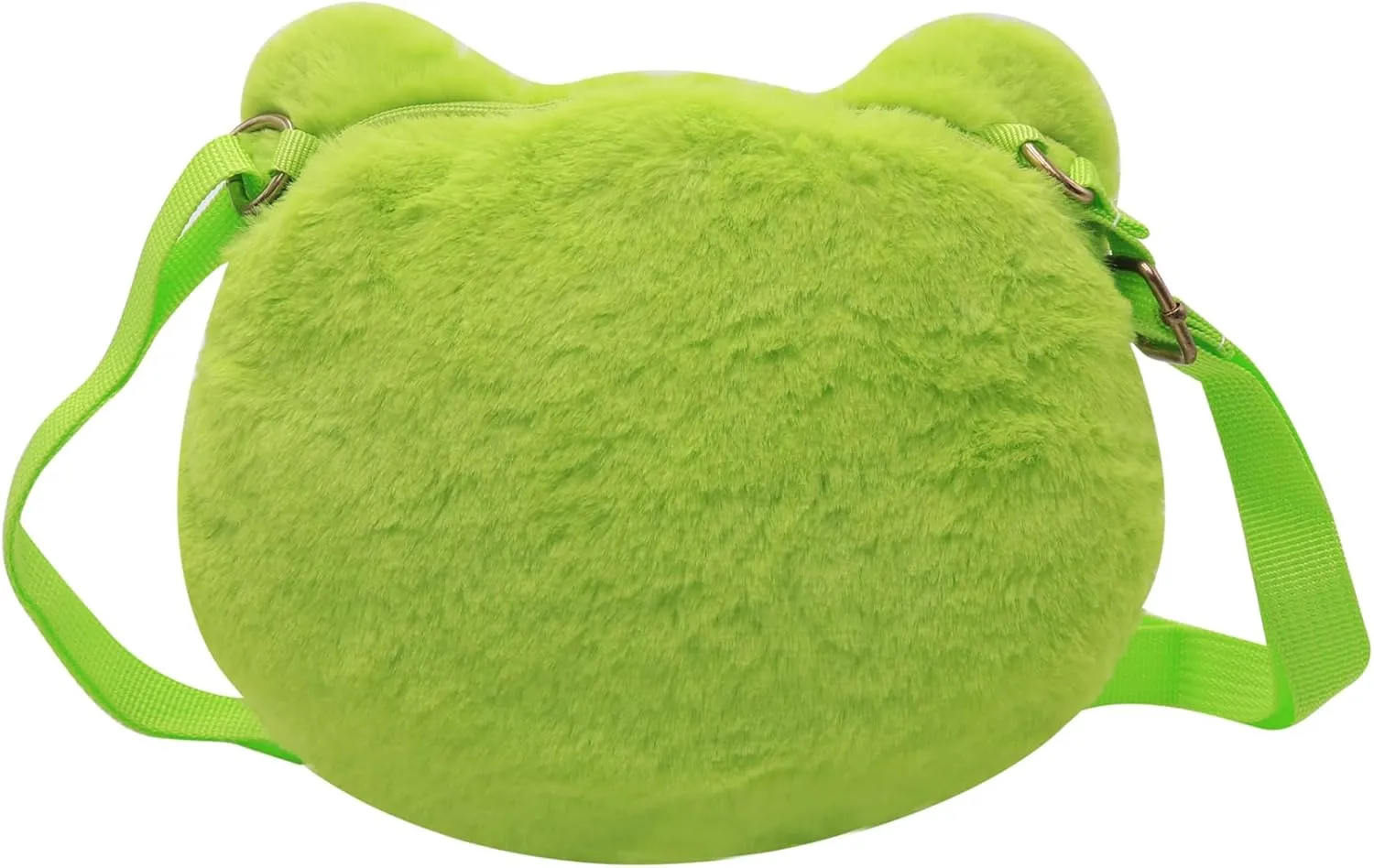 Cute Stuffed Animal Purse for Girls - 3D Bear & Panda Head Crossbody Bag - Fluffy Pig & Frog Plush Animal Bag