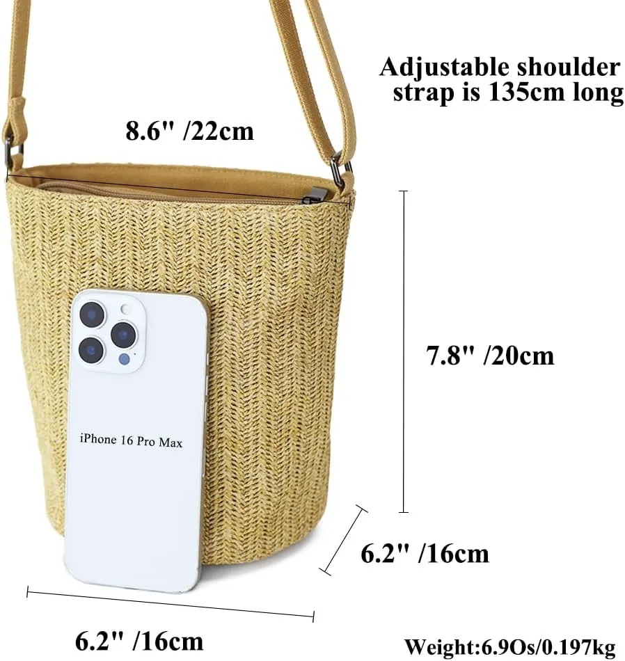 Cylindrical Crossbody Bag For Women