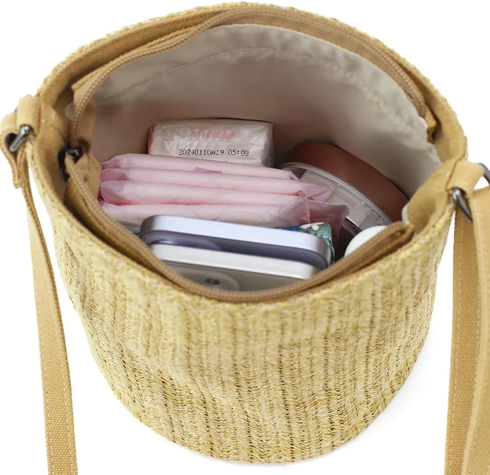Cylindrical Crossbody Bag For Women