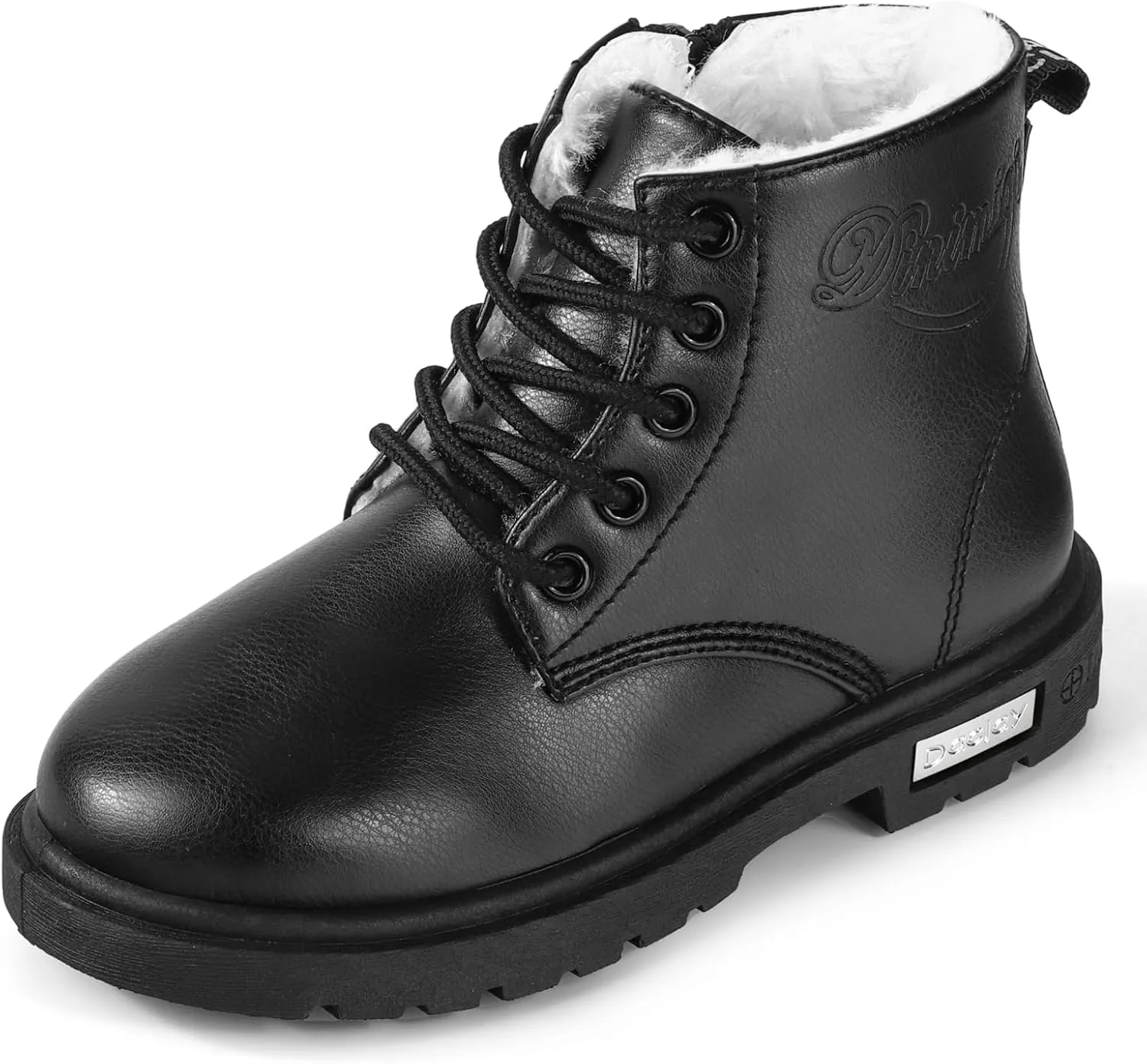 Daclay Kids Boots Children Boys and Girls Candy-Colored Waterproof and Velvet Boots