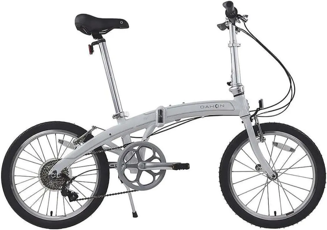 Dahon MU D8 Folding Bike Custom V-Brakes, V Clamp Technology Frame and Adjustable Handlepost (Cloud)