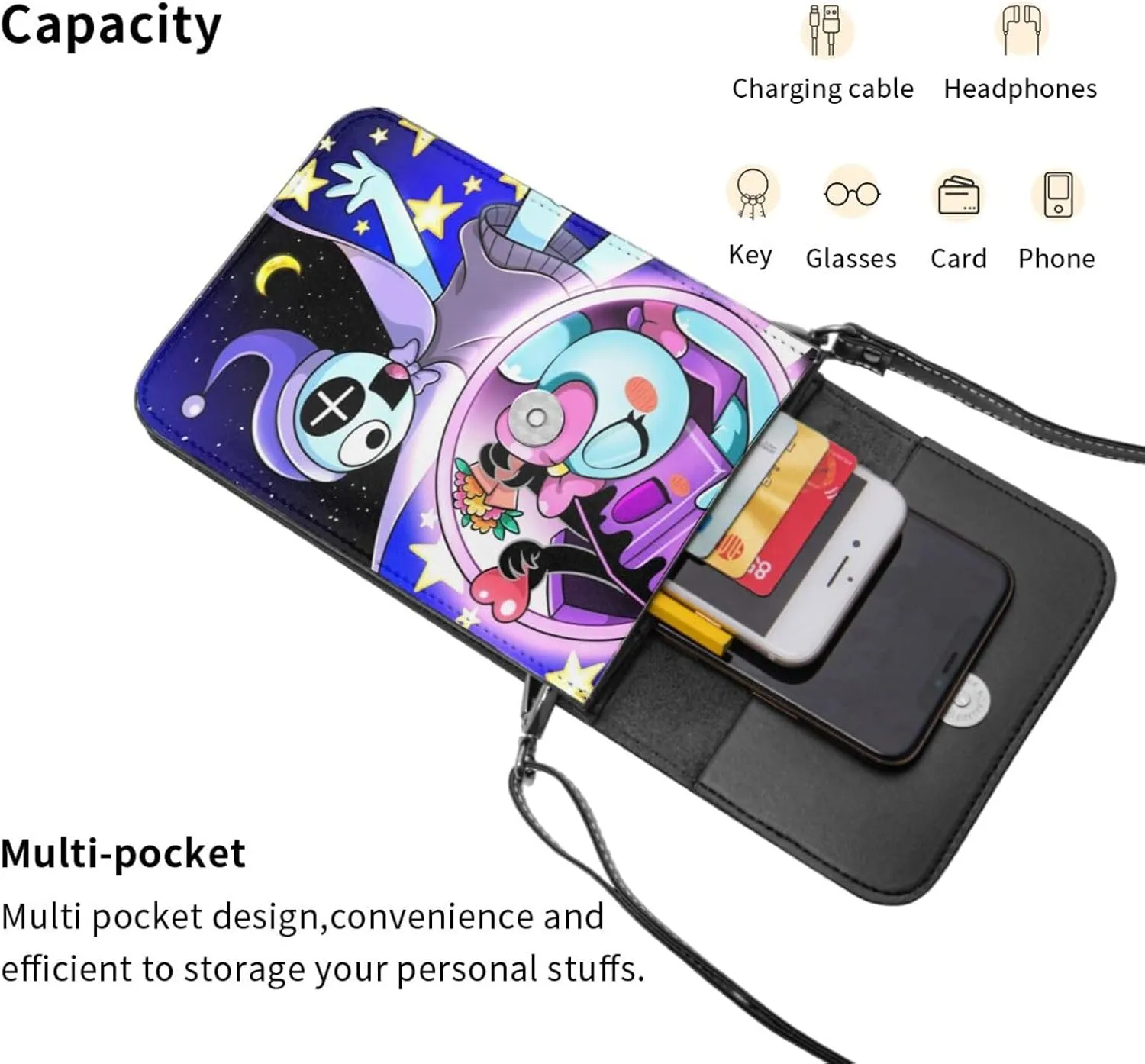 Dandy'S World Bag, Leather Women'S Small Crossbody Designer Phone Bag With Adjustable Strap