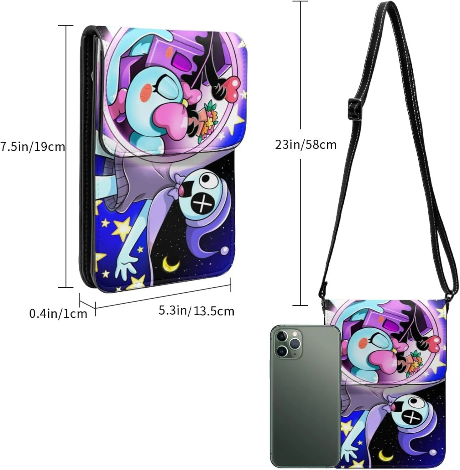 Dandy'S World Bag, Leather Women'S Small Crossbody Designer Phone Bag With Adjustable Strap