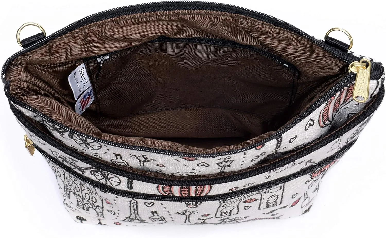 Danny K. Women's Tapestry Bag Crossbody Handbag, Maggie Purse Handmade in the USA