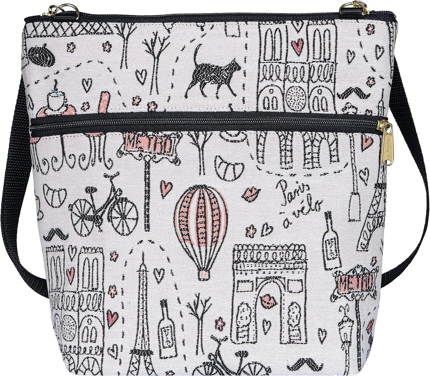 Danny K. Women's Tapestry Bag Crossbody Handbag, Maggie Purse Handmade in the USA