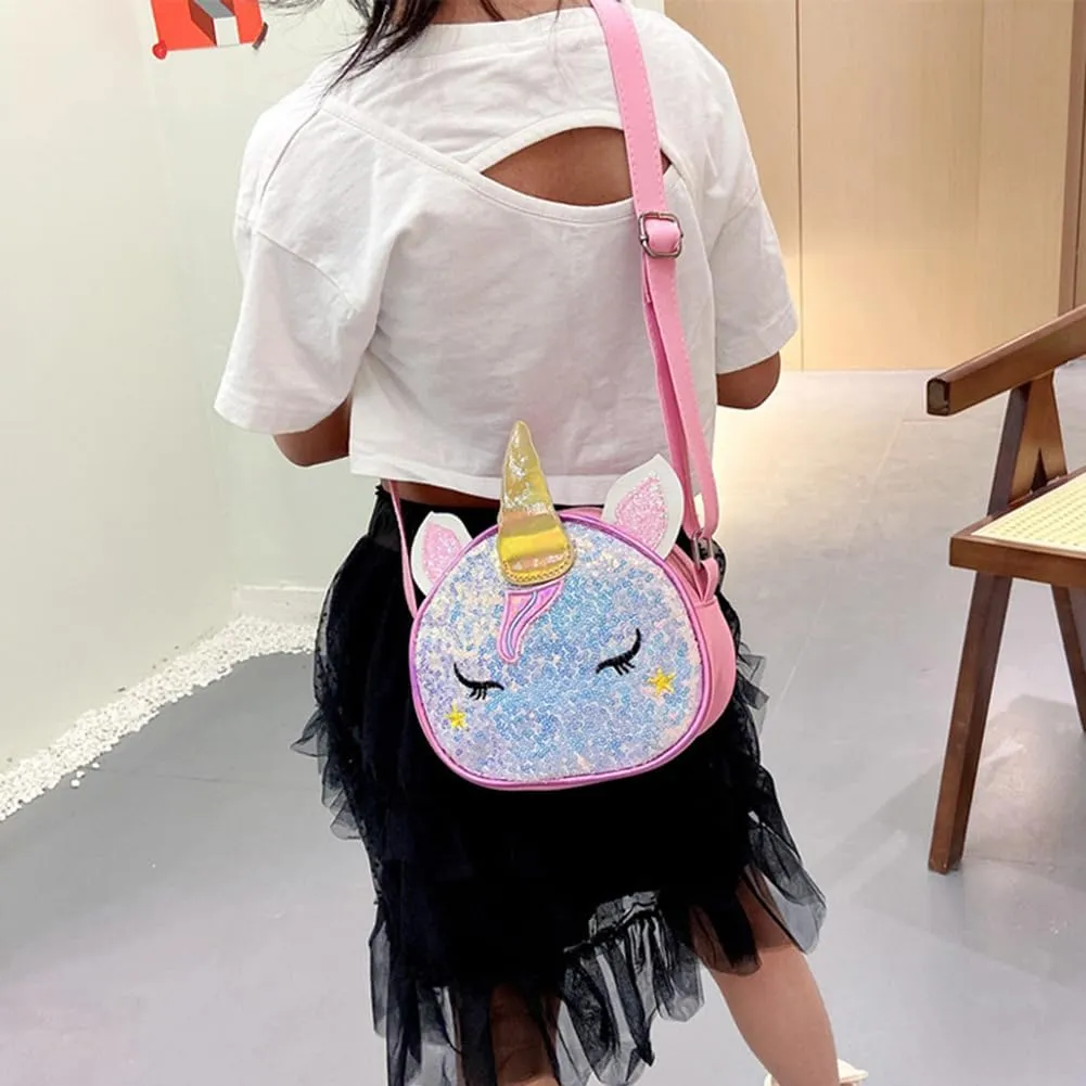 DEEKEY Little Girls Purses for Kids - Toddler Mini Cute Princess Handbags Wallet Shoulder Crossbody Messenger Bag Children Gifts