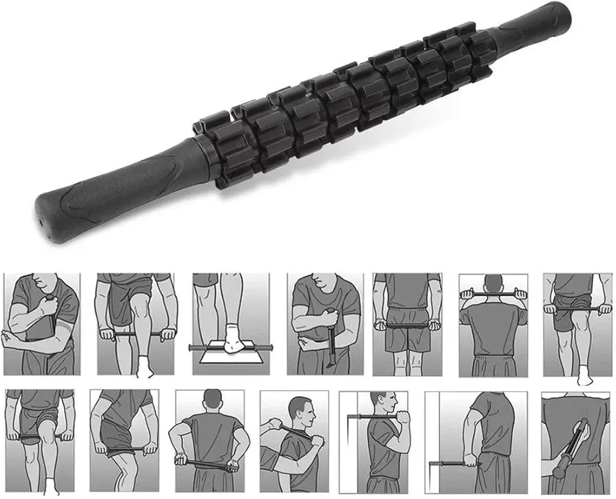 Deep Tissue Muscle Massage Roller Stick for Pain Relief & Recovery