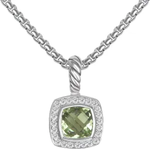 Designer Cubic Zirconia Necklace Inspired Antique Twisted Cable Wired CZ Pendant Necklace Fashion Brand Jewelry for Women Gift