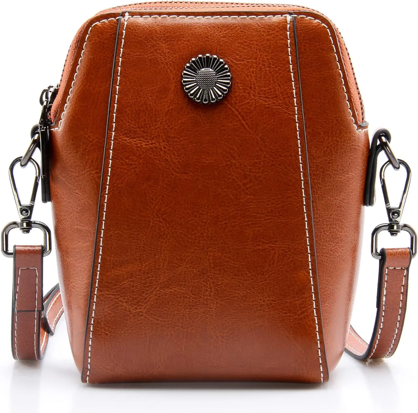 Designer Leather Small Crossbody Bags Purses for Women Cell Phone Bag Soft Women's Shoulder Handbags Gifts for Women
