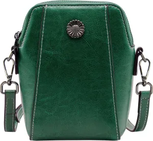 Genuine-Leather-Snap Boston Crossbody Bags