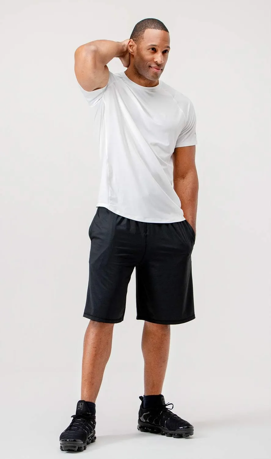 DEVOPS Men's 3-Pack Quick Dry Short Sleeve T-Shirt Sun Protection Running Athletic Workout Active Shirts