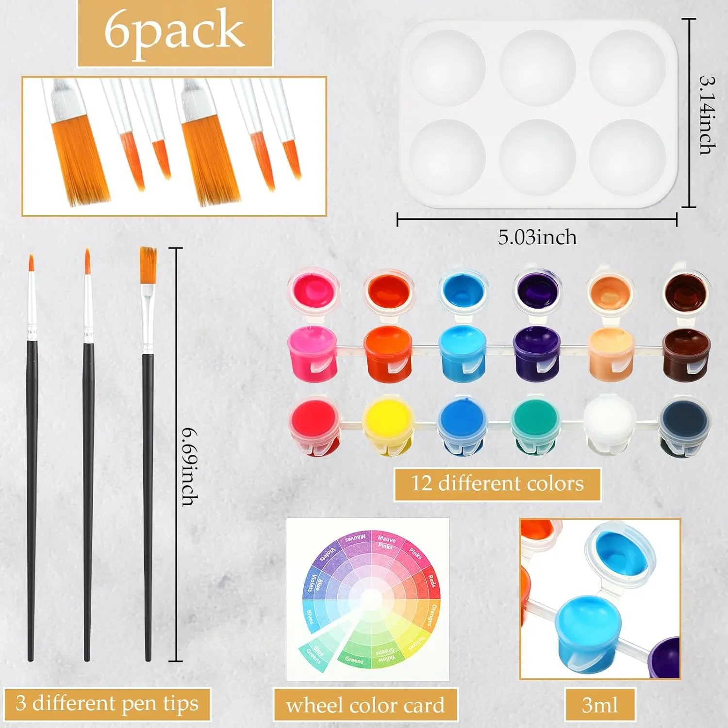 Dinifee 6 Pack Canvas Painting Kit Pre Drawn Afro Queen Cotton Canvas 8 x 10 Inch Stretched Paint and Sip Set for Adults Party Date Night(Elegant Lady)