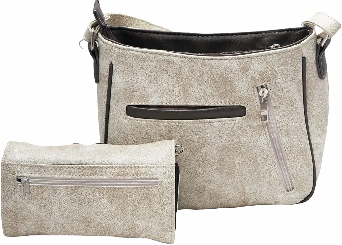 Dog Paw Print Handbag Small Crossbody Bag Shoulder Purse Women Wallet Set