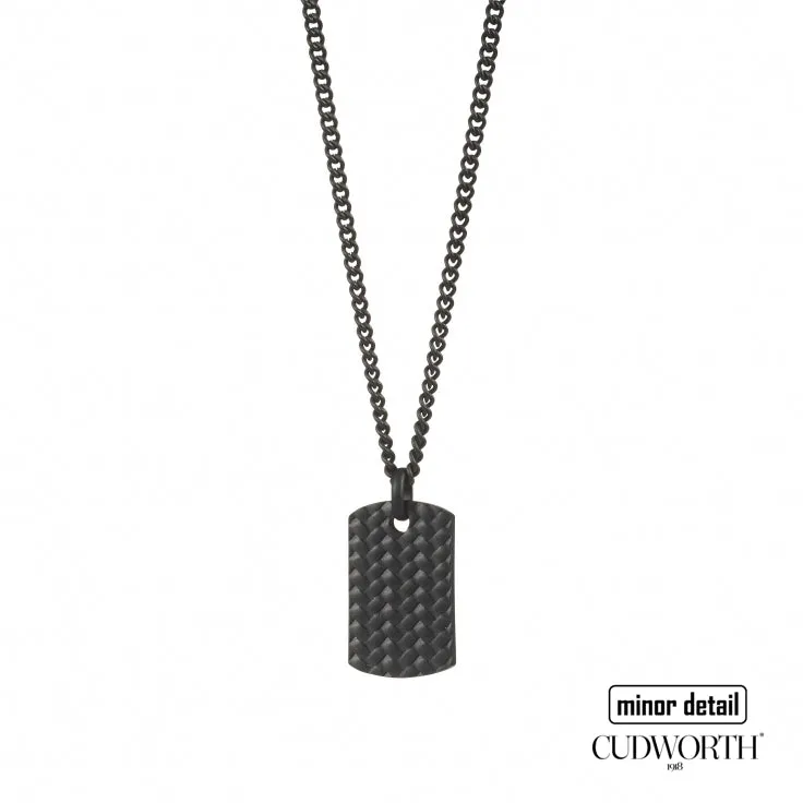Dog Tag Lattice Design Chain Necklace