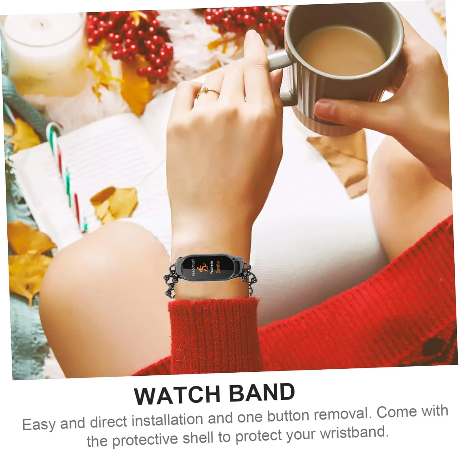 DOITOOL Stainless Steel Replacement Wristband for Elegant Metal Watch Strap Lightweight Comfortable Design for Special Occasions Fashionable Accessory for Any Style