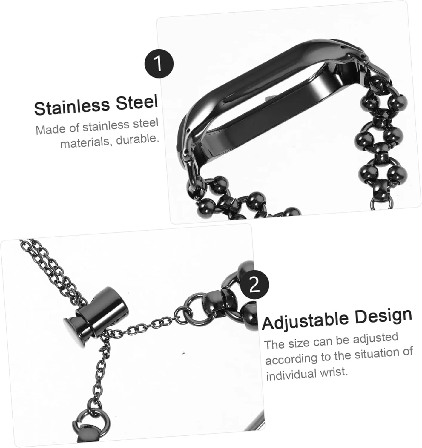 DOITOOL Stainless Steel Replacement Wristband for Elegant Metal Watch Strap Lightweight Comfortable Design for Special Occasions Fashionable Accessory for Any Style
