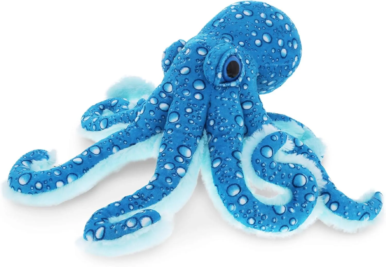 DolliBu Large Octopus Stuffed Animal - Wild Collection Sea Animal Plush Blue Octopus, Adorable Stuffed Octopus Plush Toy Gift, Cute Sea Creature Octopus Toy for Kids, Teens, and Adults - 16 Inches