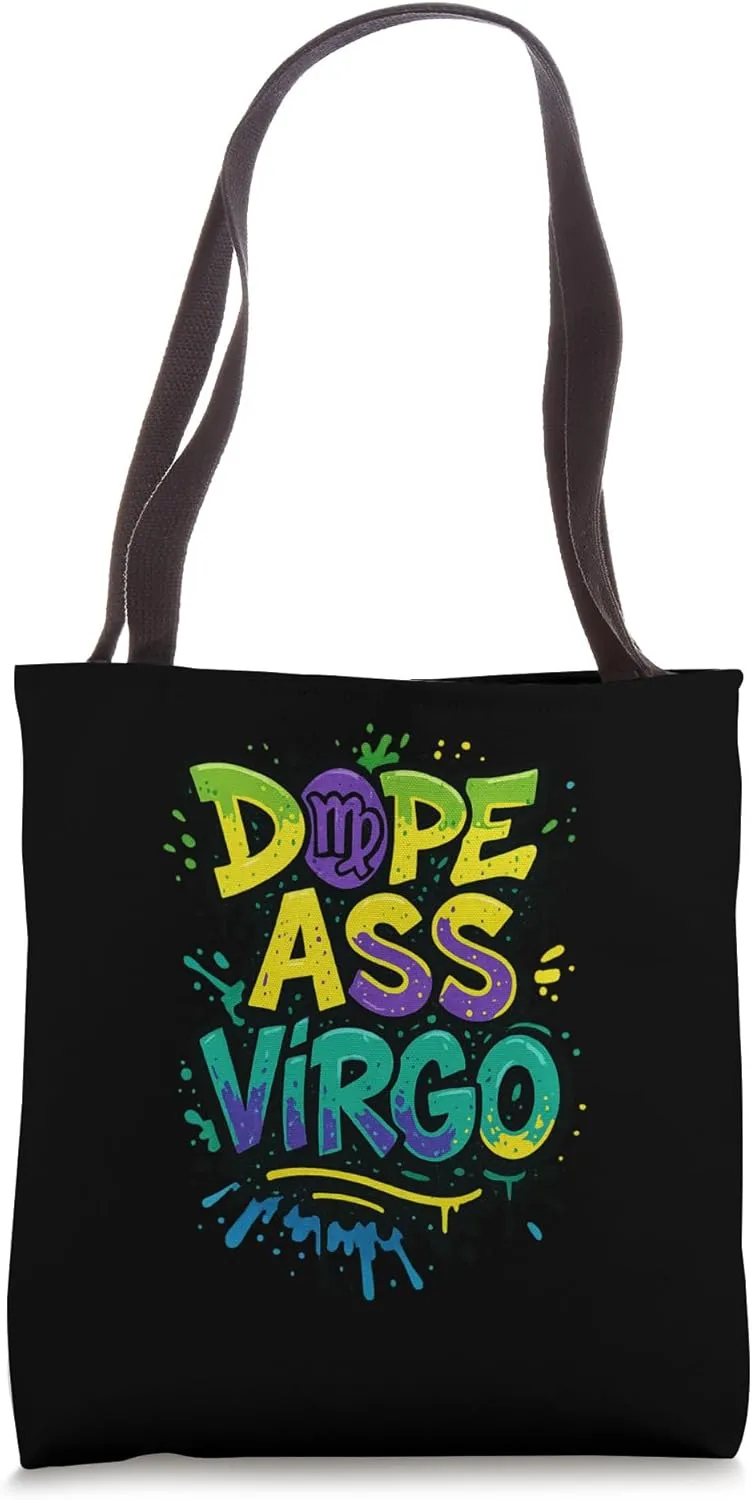 Dope Ass Virgo Zodiac Sign Graffiti Tote Bag
