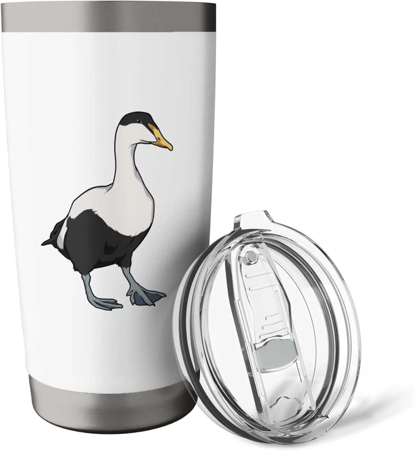 Drawing of a Common Eider Stainless Steel Insulated Tumbler