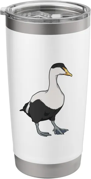 Drawing of a Common Eider Stainless Steel Insulated Tumbler