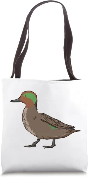 Drawing of Eurasian Teal Tote Bag