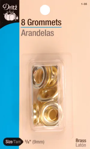 Dritz Grommets 3/8" 8/Pkg-Nickel