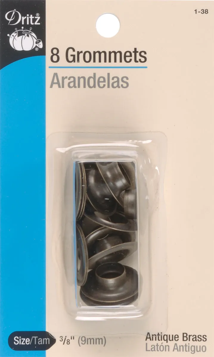 Dritz Grommets 3/8" 8/Pkg-Nickel