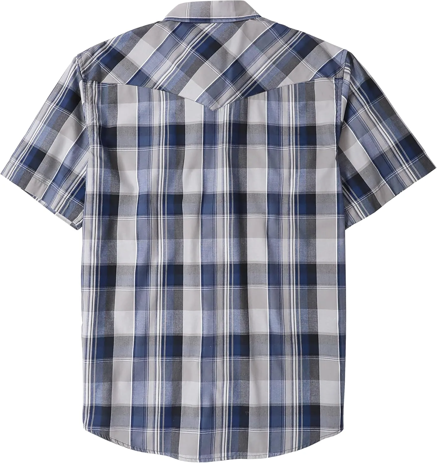 Dubinik® Western Shirts for Men Short Sleeve Plaid Pearl Snap Shirts for Men Button Up Shirt Cowboy Casual Work Shirt