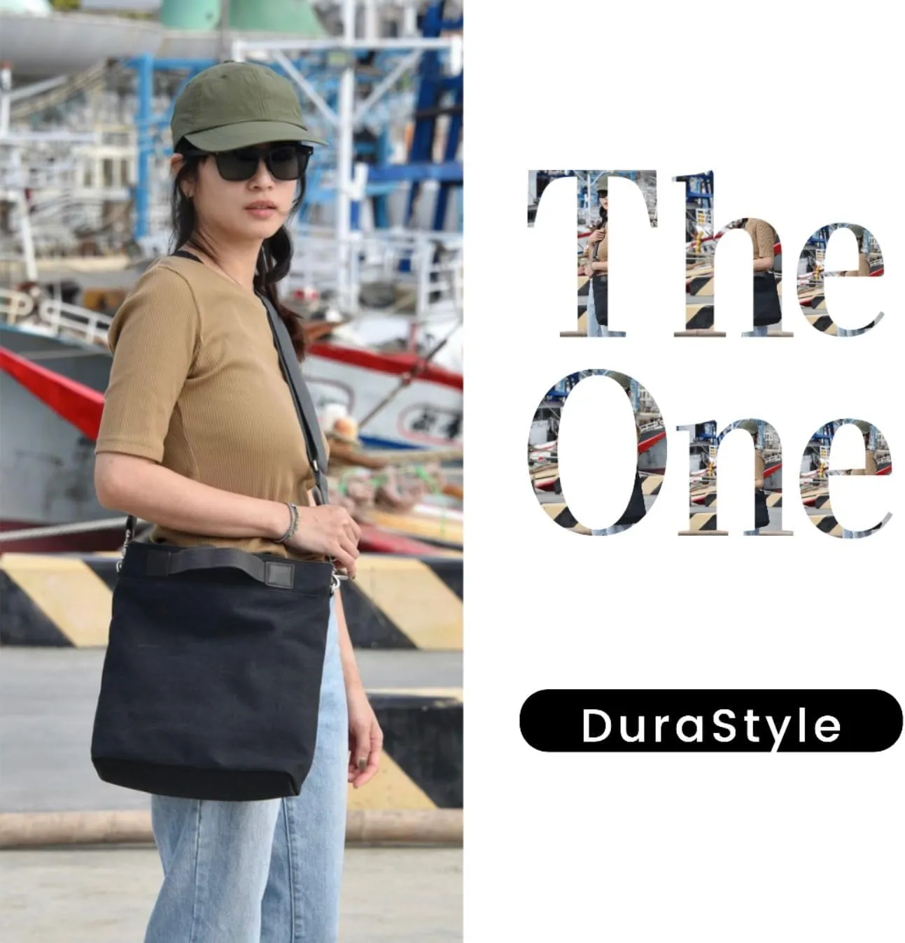 DuraStyle Canvas Crossbody Bag, Messenger, Hobo, Versatile, Zipper at Opening