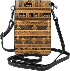 Egyptian frescoes Women's crossbody bag, crossbody phone bag, tassel wallet with shoulder strap, best gift for women.