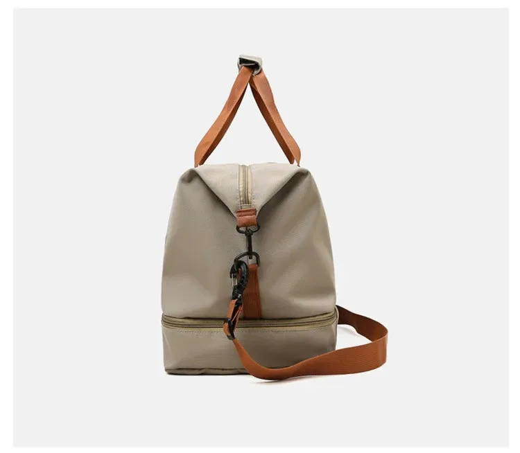 Elara Glow Travel Gym Bag – Portable Duffle & Crossbody Weekender for Fitness & Short Trips.210325.