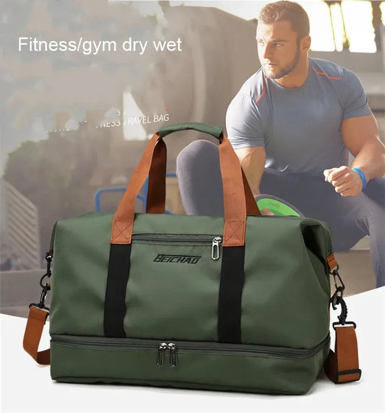 Elara Glow Travel Gym Bag – Portable Duffle & Crossbody Weekender for Fitness & Short Trips.210325.