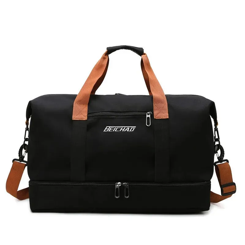 Elara Glow Travel Gym Bag – Portable Duffle & Crossbody Weekender for Fitness & Short Trips.210325.