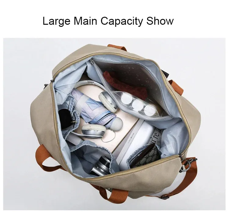 Elara Glow Travel Gym Bag – Portable Duffle & Crossbody Weekender for Fitness & Short Trips.210325.
