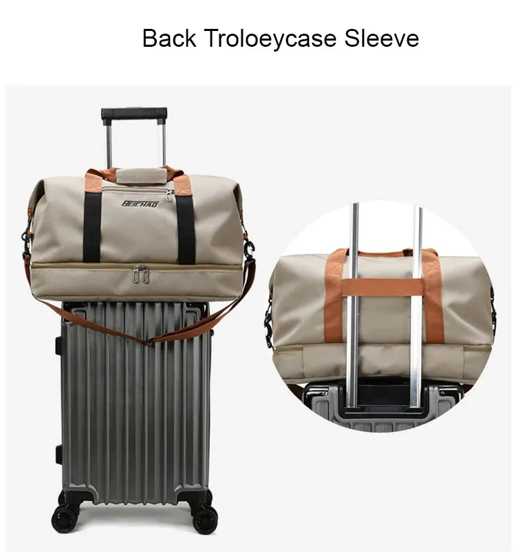 Elara Glow Travel Gym Bag – Portable Duffle & Crossbody Weekender for Fitness & Short Trips.210325.