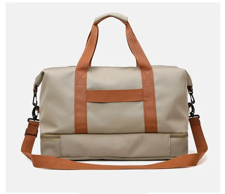 Elara Glow Travel Gym Bag – Portable Duffle & Crossbody Weekender for Fitness & Short Trips.210325.
