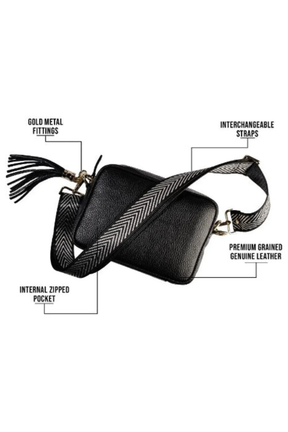 ELIE BEAUMONT - CROSSBODY BAG - SILVER