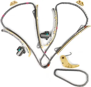 Engine Timing Chain Kit Compatible with Kia Sorento Sedona Stinger, Compatible with Hyundai Azera Santa Fe, Compatible with Genesis G70 G80 3.3 3.8L Replaces 24410-3CGA3