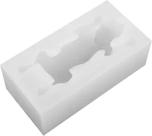 ERINGOGO Shar Pei Silicone Fondant Mold Non Stick Polymer Clay Mold for Chocolate Cake and Candy Versatile Baking Tool for Mousse Jelly Pudding and Crafts