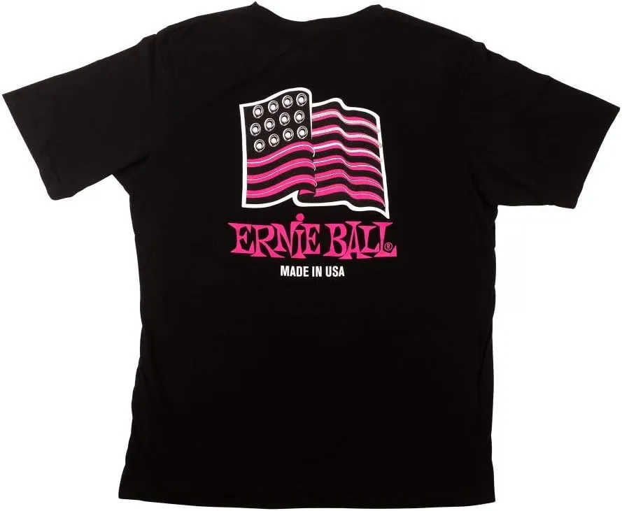 Ernie Ball USA Ball End Flag T-Shirts Black