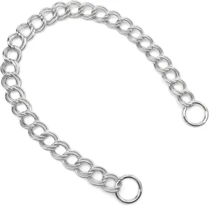 Errienpin Higher End of DIY Chunky Purse Chain Handles - Short Strap Replacement for Handbag or Shoulder Bags, 23.6 Inches Long(Silver）
