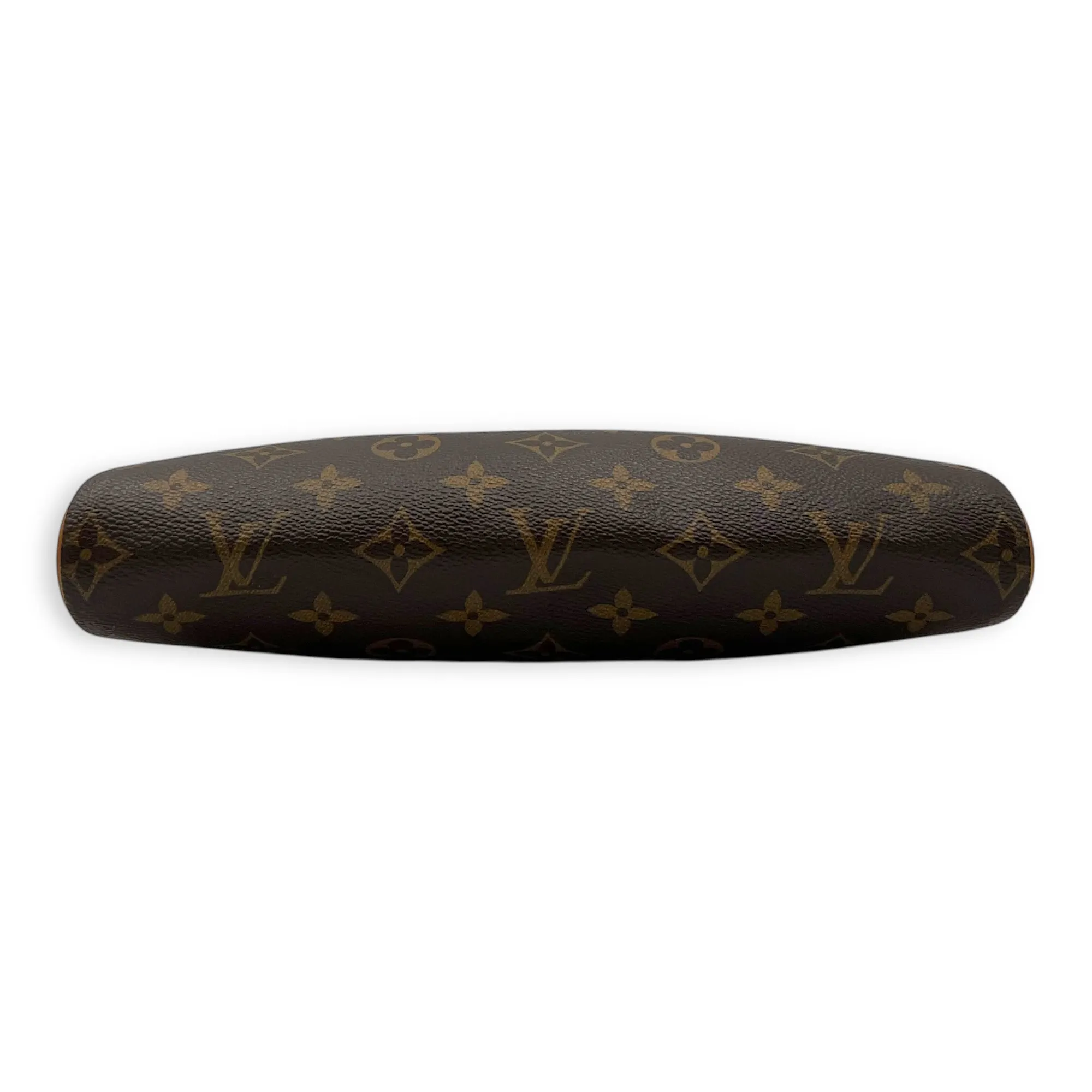 Eva Crossbody Bag Brown in Monogram Coated Canvas, Gold hardware