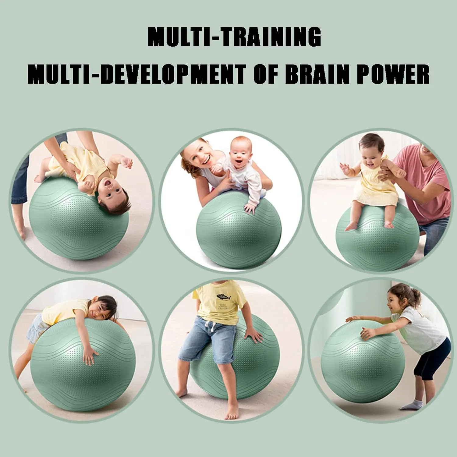 Exercise Ball, Yoga Ball in Multiple Sizes Anti-Burst Balance Ball w/Quick Pump Fitness Ball for Pregnancy Birthing Excersize Workout Fitness Balance