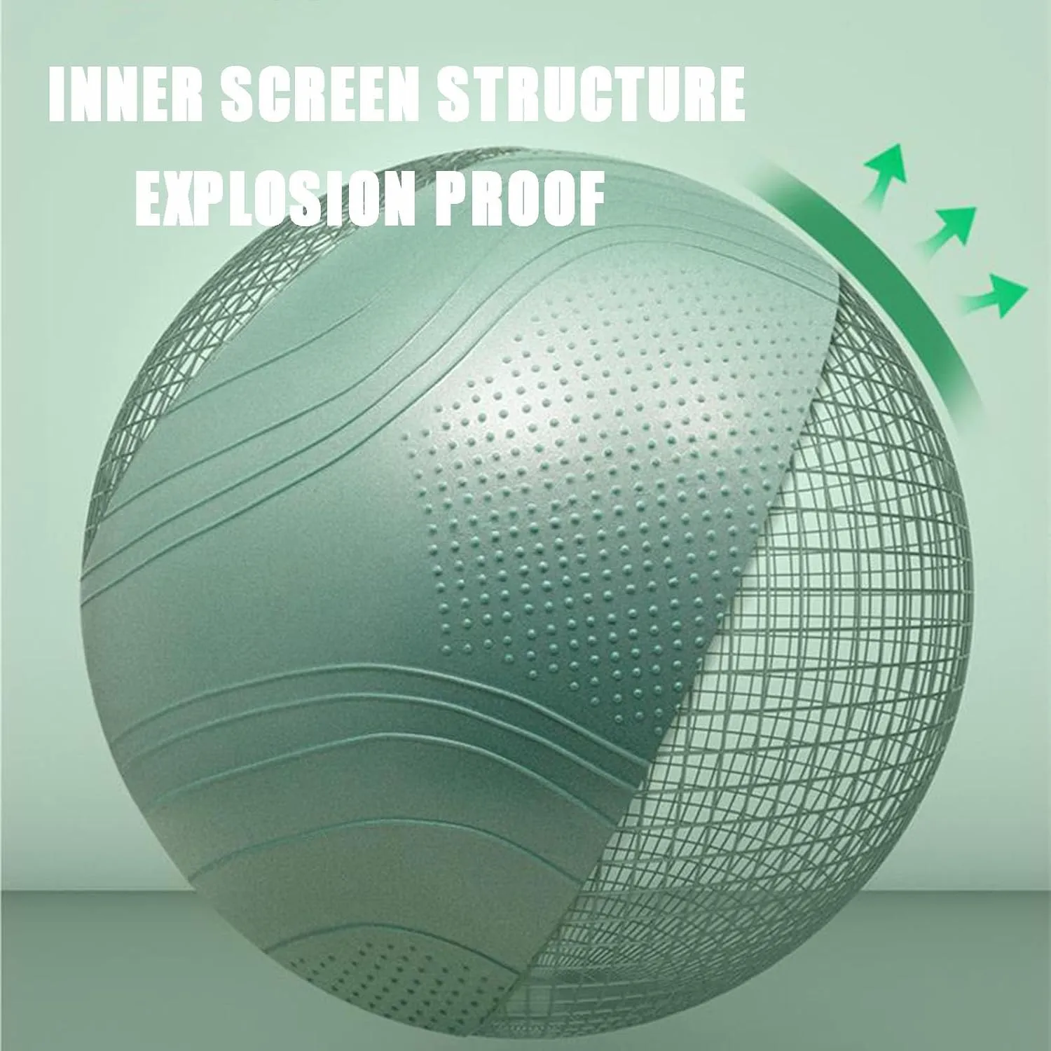 Exercise Ball, Yoga Ball in Multiple Sizes Anti-Burst Balance Ball w/Quick Pump Fitness Ball for Pregnancy Birthing Excersize Workout Fitness Balance