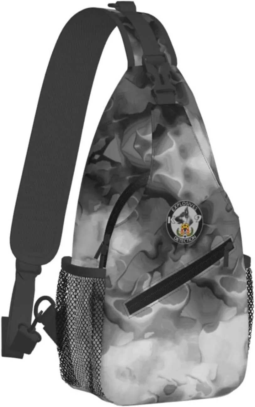 Explosives Detection K9 Sling Bag Crossbody Backpack Shoulder Casual Daypack Bag for Men Women
